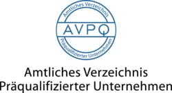 Eingetragen in das amtliche Verzeichnis präqualifizierter Unternehmen.